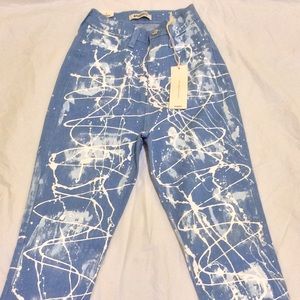 Wet Paint Light Blue Aphrodite Appreal Women Jean